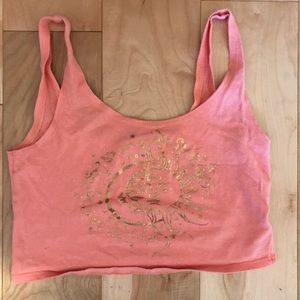 Pink pacsun crop top